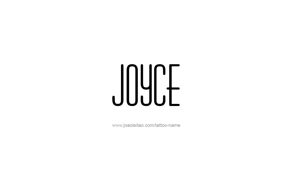 Tattoo Design Name Joyce   