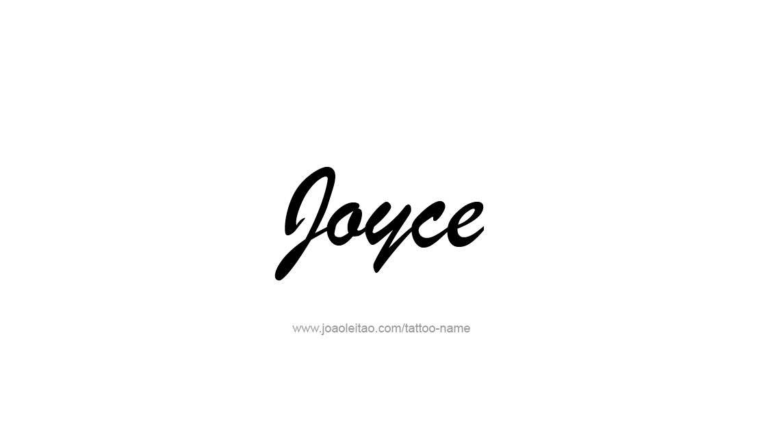 Tattoo Design Name Joyce   