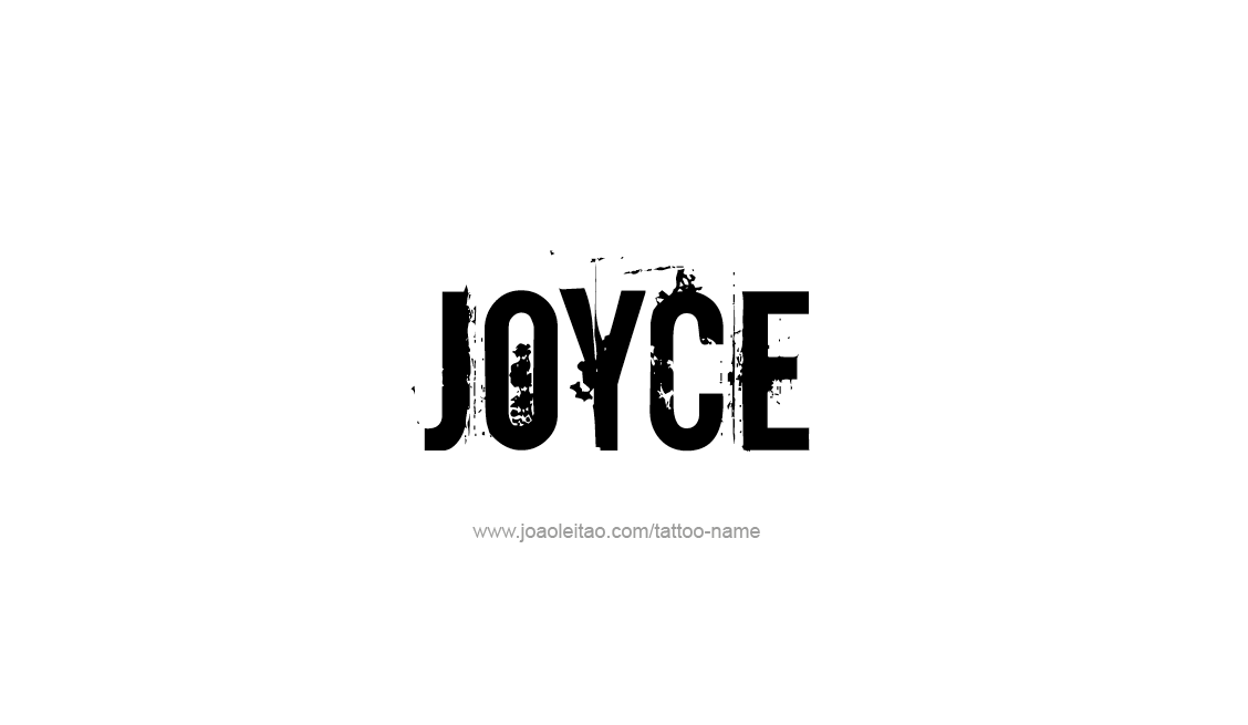 Joyce Name Tattoo Designs