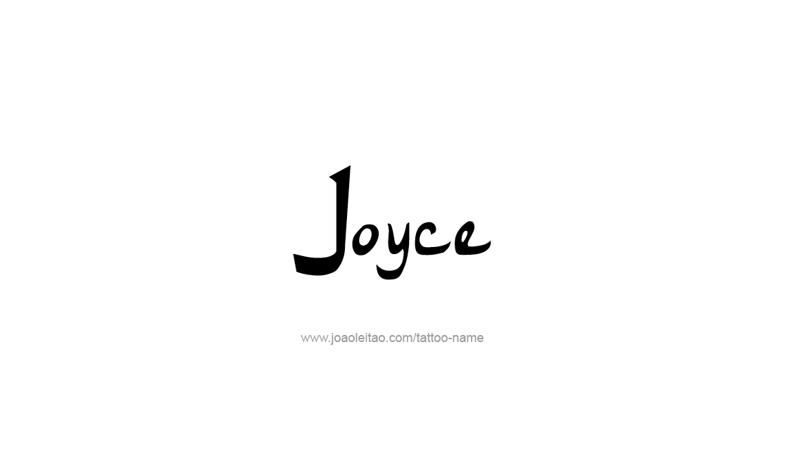 Tattoo Design Name Joyce   