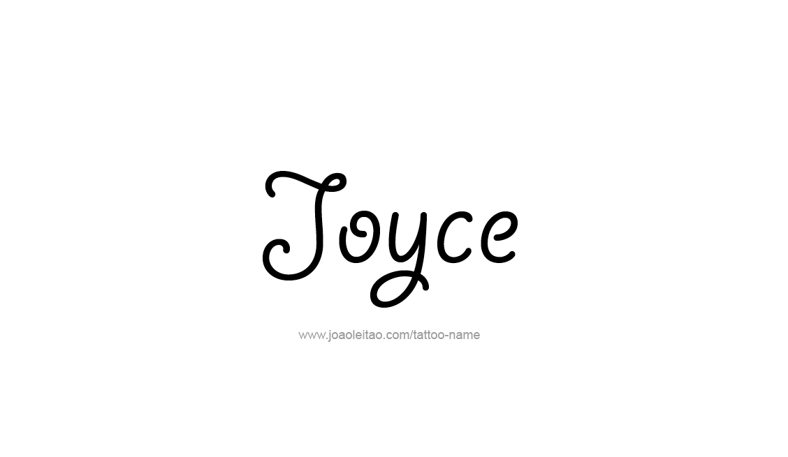 Tattoo Design Name Joyce   