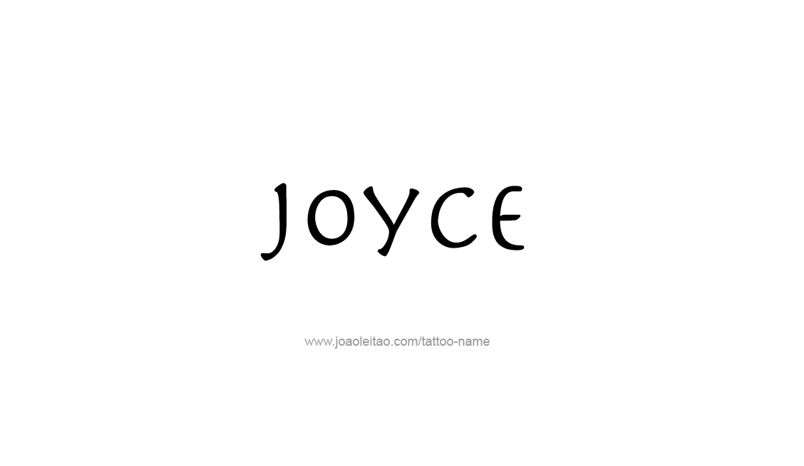 Joyce Name Tattoo Designs