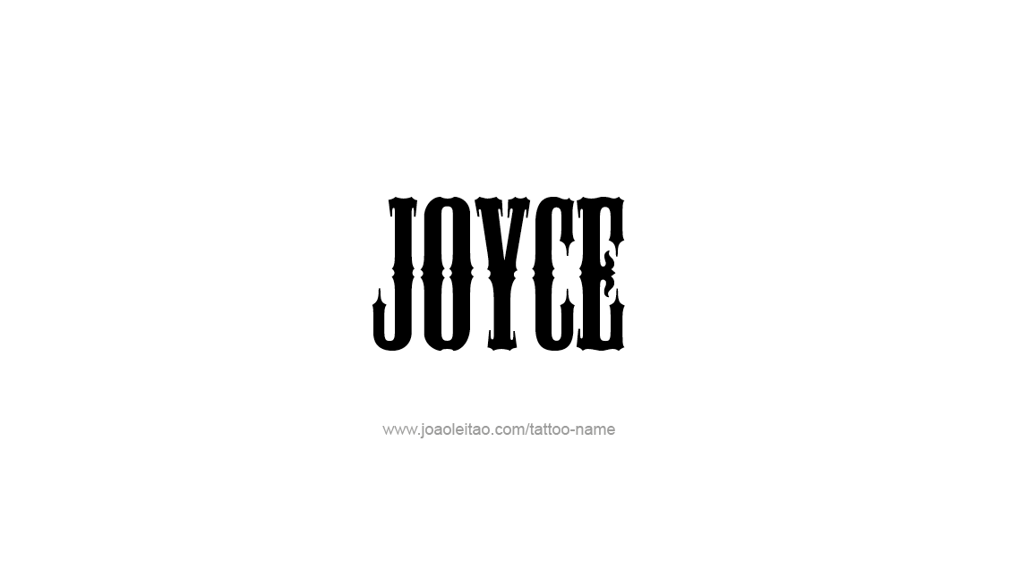 Tattoo Design Name Joyce   