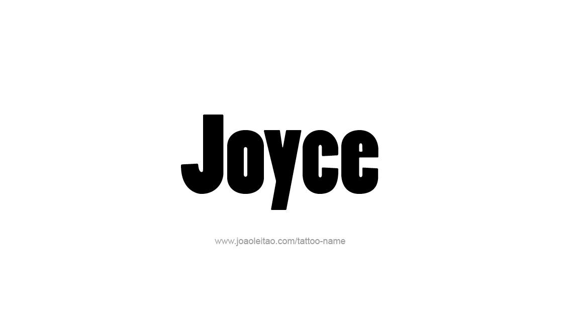 Tattoo Design Name Joyce   