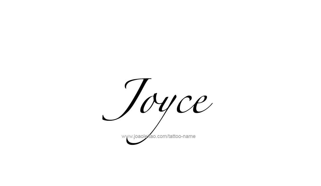 Tattoo Design Name Joyce   