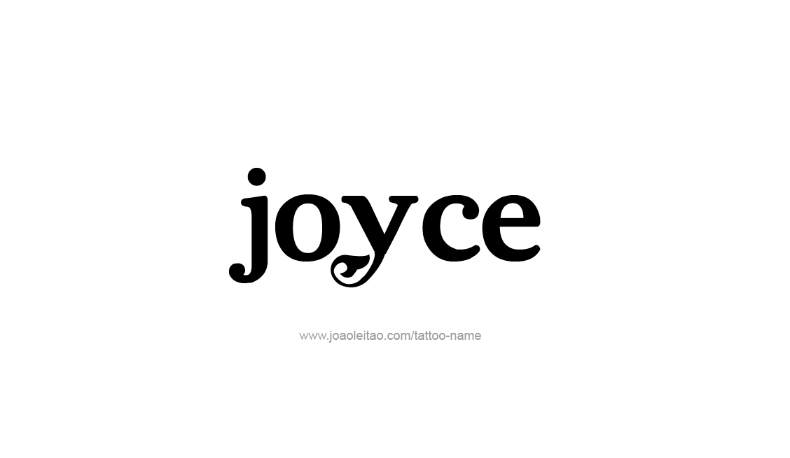 Tattoo Design Name Joyce   