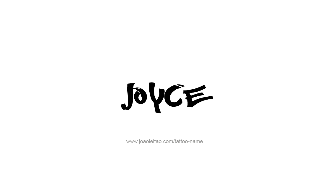 Tattoo Design Name Joyce   