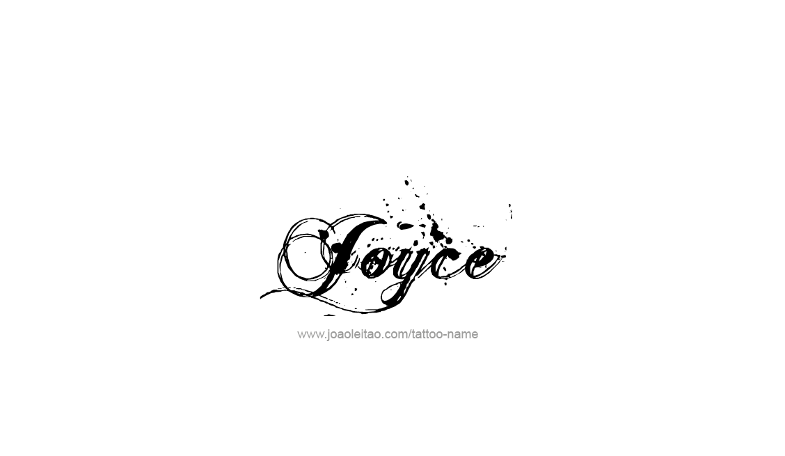 Tattoo Design Name Joyce   