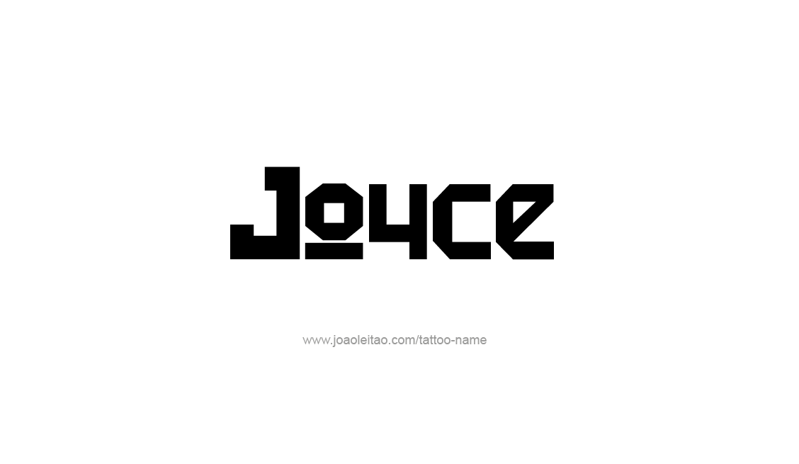 Tattoo Design Name Joyce   