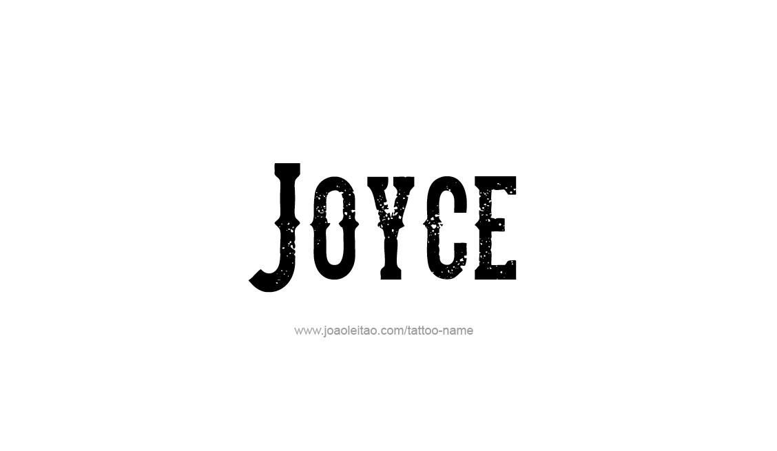 Tattoo Design Name Joyce   