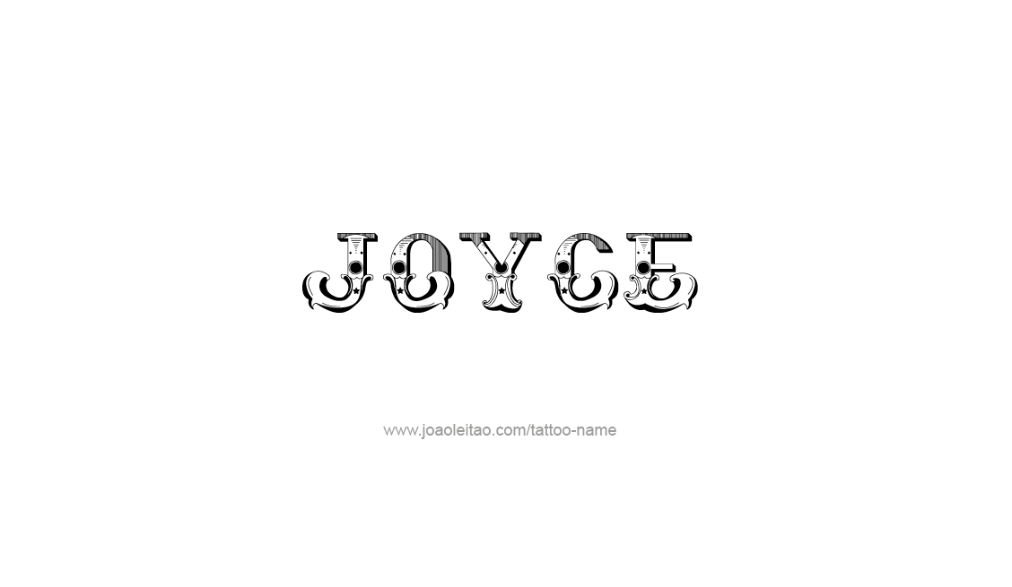 Tattoo Design Name Joyce   