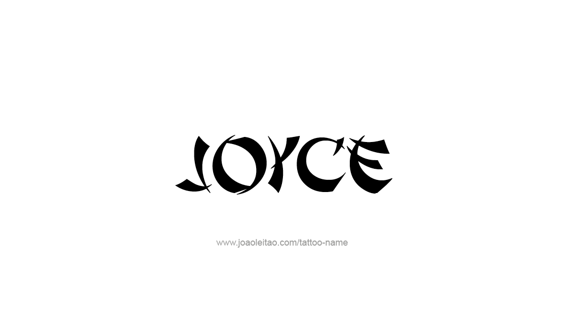 Tattoo Design Name Joyce   