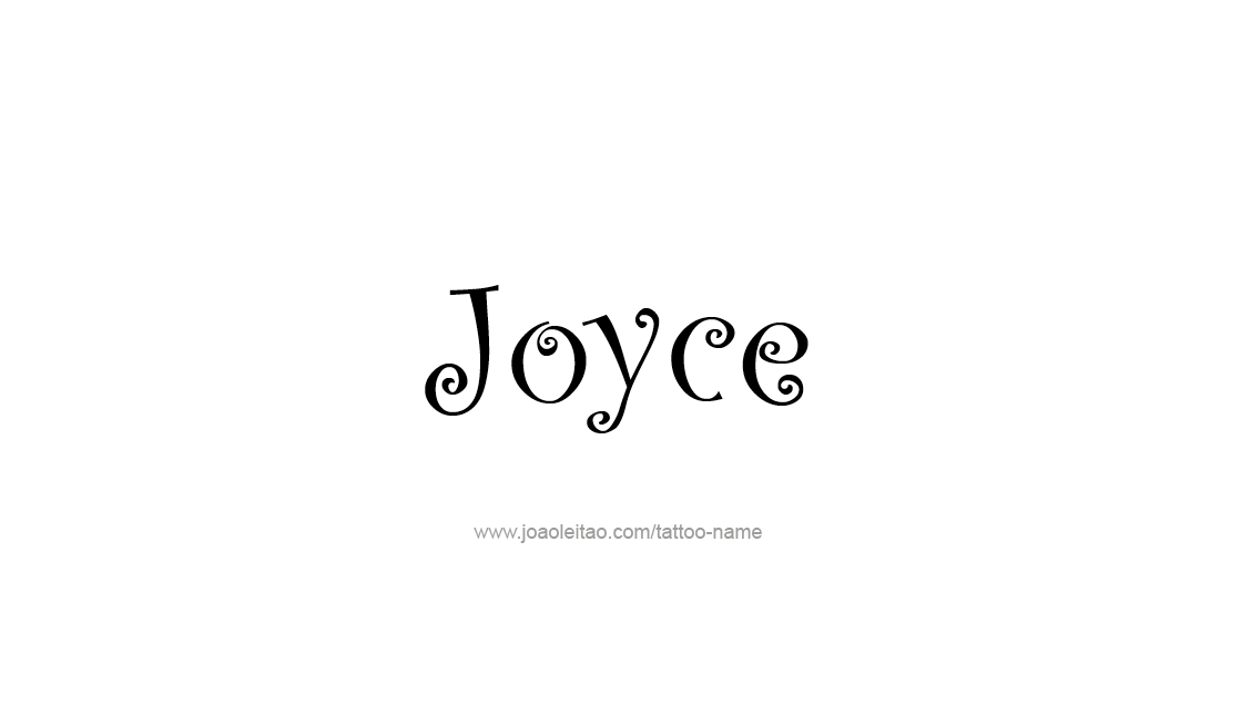 Tattoo Design Name Joyce   