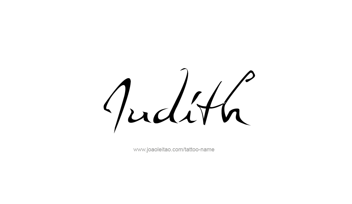 Tattoo Design Name Judith   