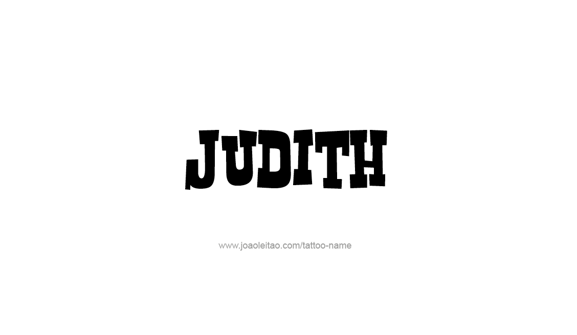 Tattoo Design Name Judith   