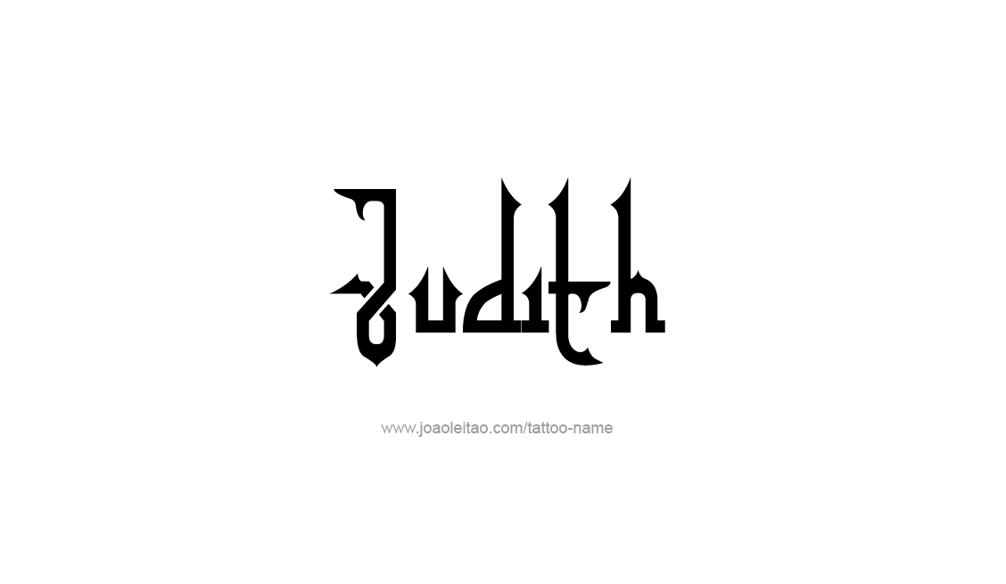 Tattoo Design Name Judith   