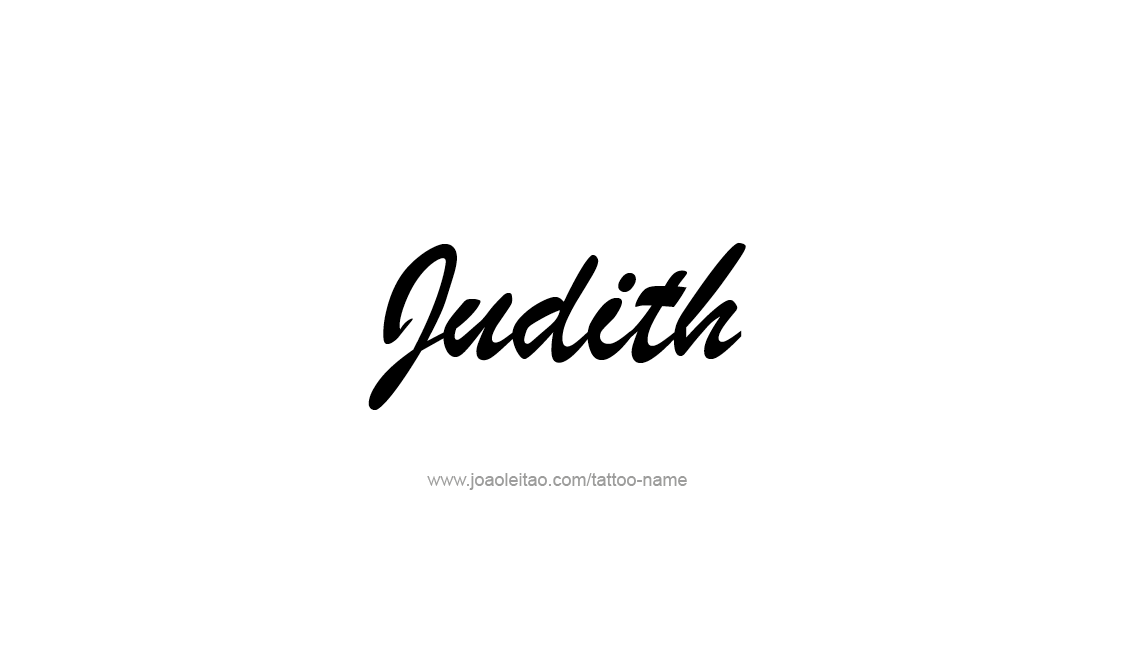 Tattoo Design Name Judith   