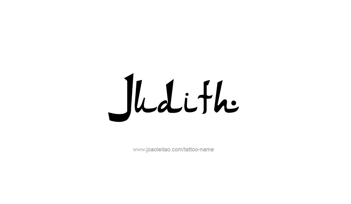 Tattoo Design Name Judith   