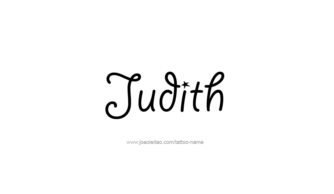 Tattoo Design Name Judith   