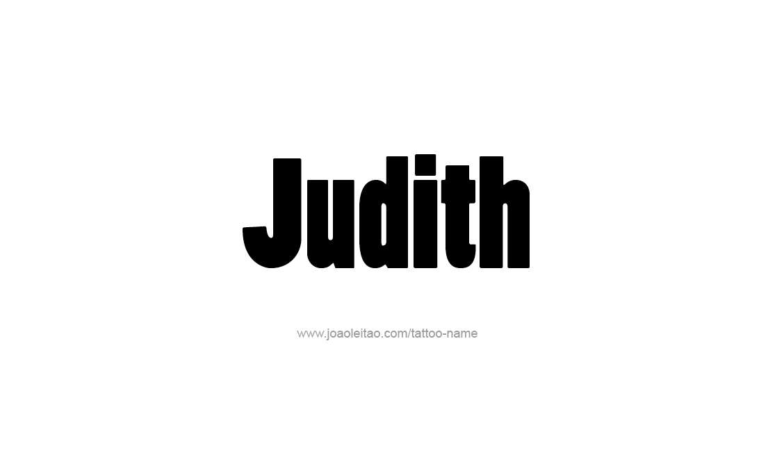 Tattoo Design Name Judith   