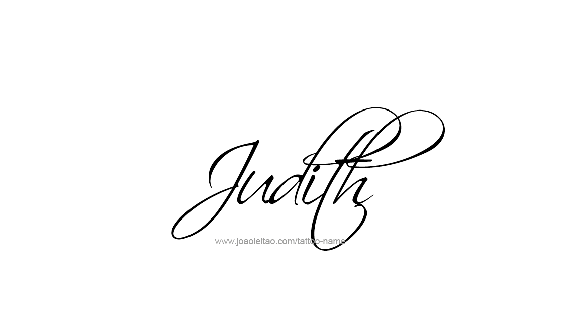 Tattoo Design Name Judith   