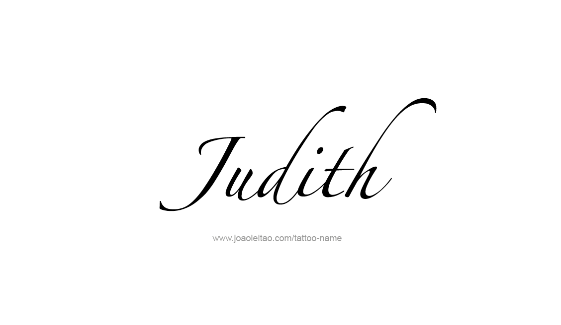 Tattoo Design Name Judith   