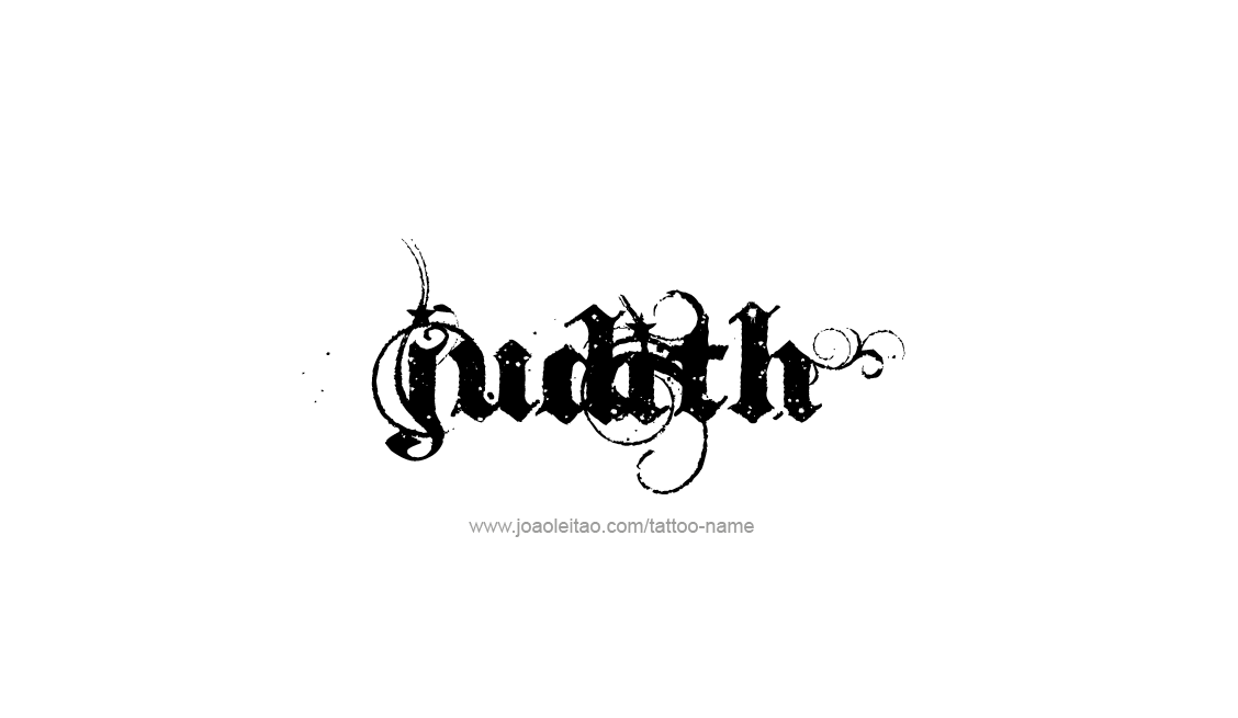 Tattoo Design Name Judith   