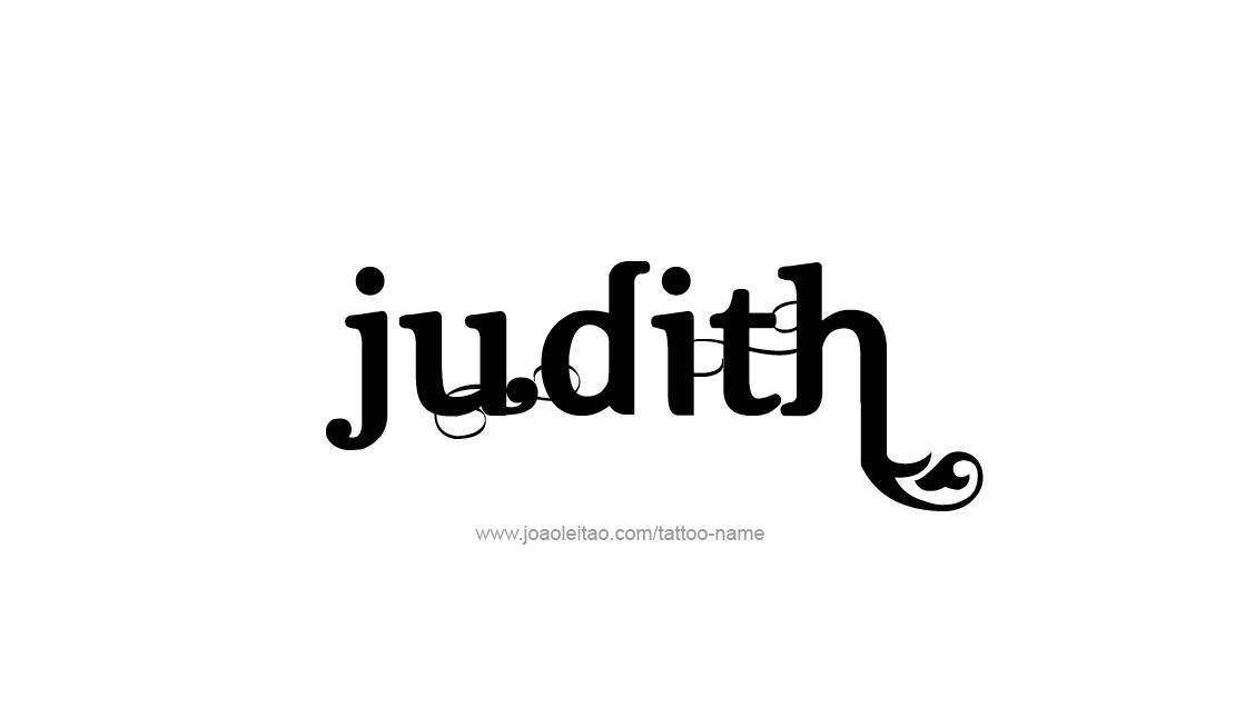 Tattoo Design Name Judith   