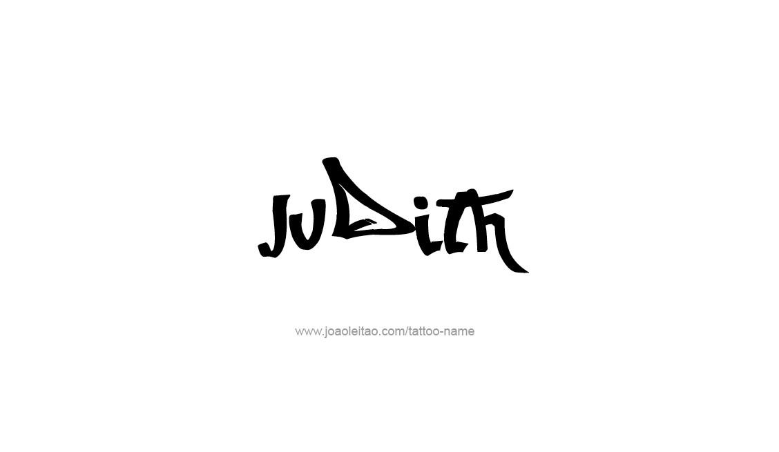 Tattoo Design Name Judith   