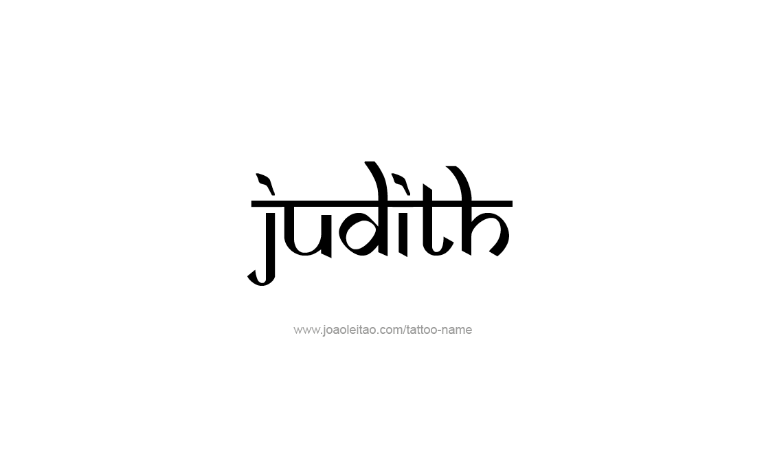 Tattoo Design Name Judith   