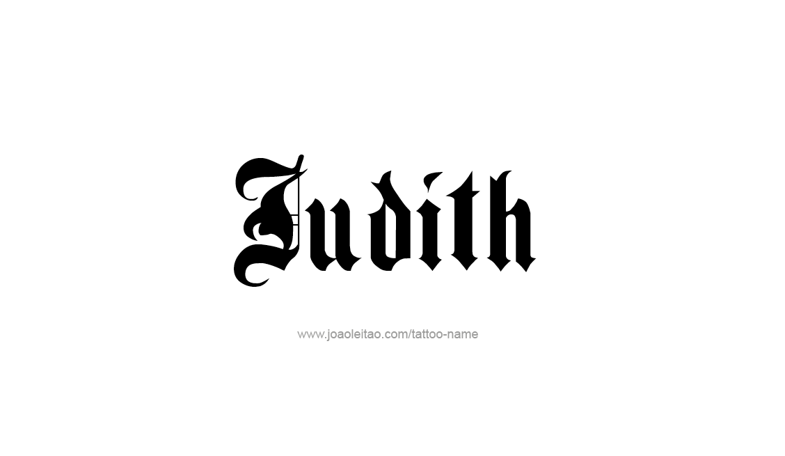 Tattoo Design Name Judith   