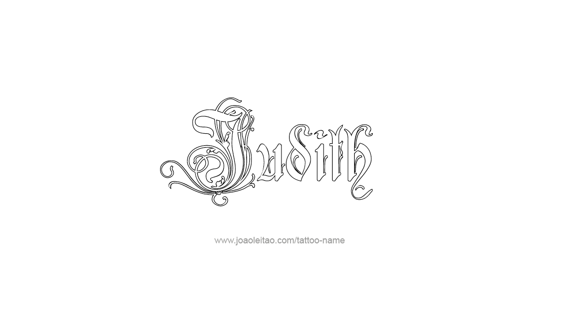 Tattoo Design Name Judith   