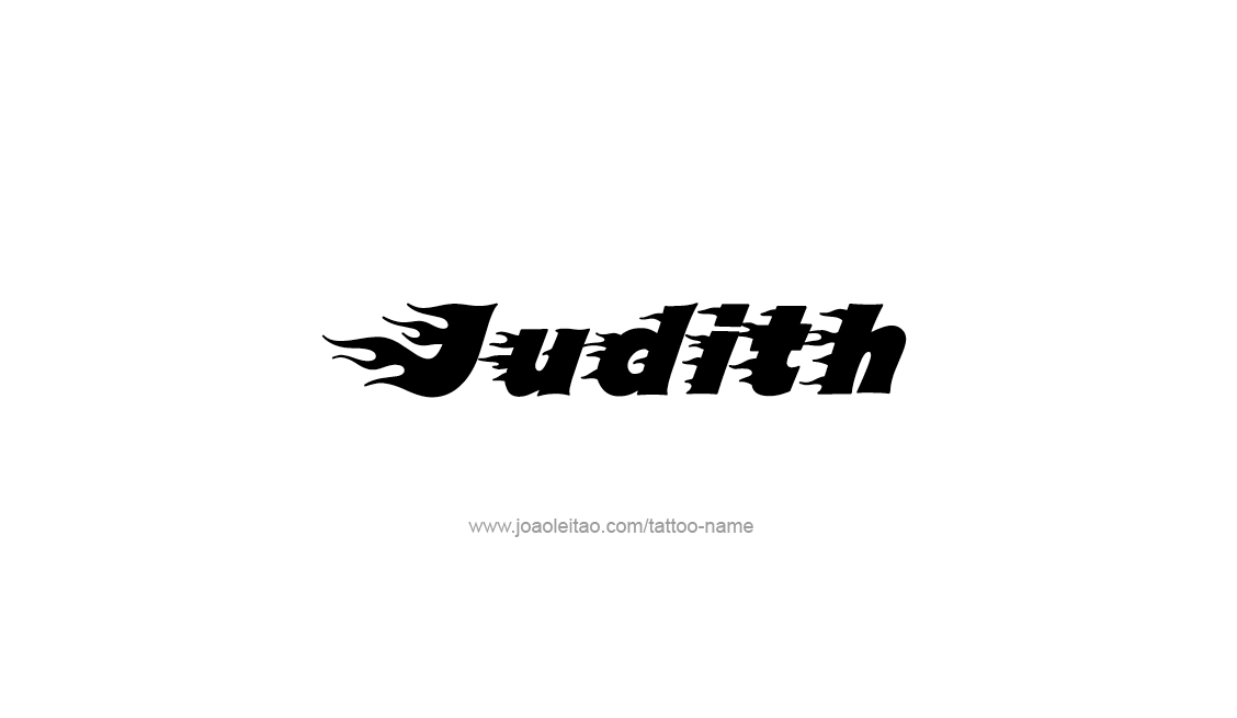 Tattoo Design Name Judith   