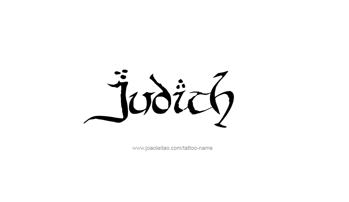 Tattoo Design Name Judith   