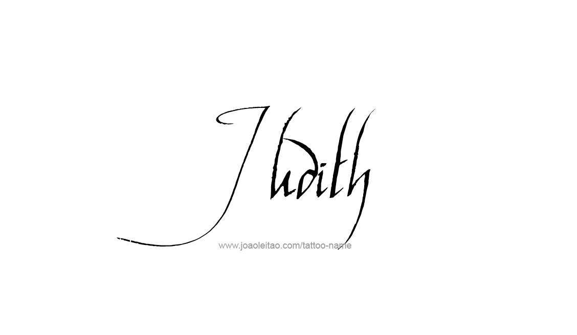 Tattoo Design Name Judith   