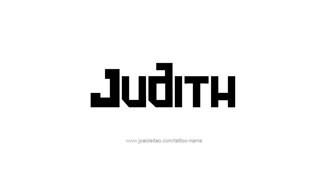 Tattoo Design Name Judith   