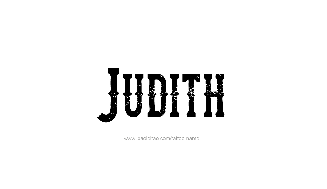 Tattoo Design Name Judith   