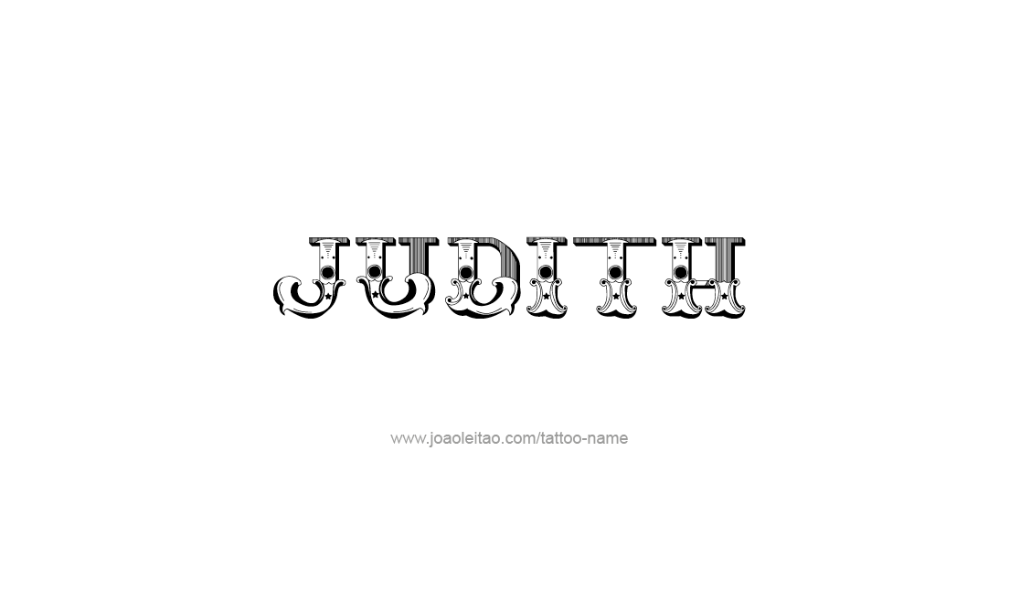 Tattoo Design Name Judith   