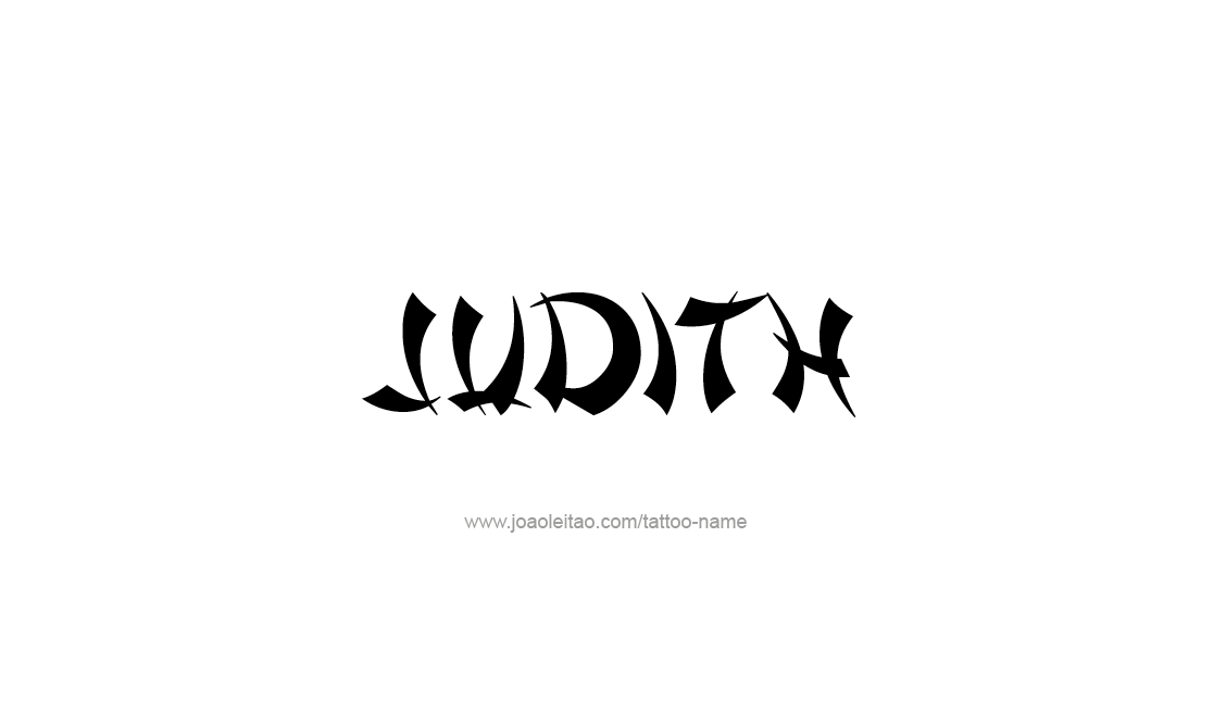 Tattoo Design Name Judith   