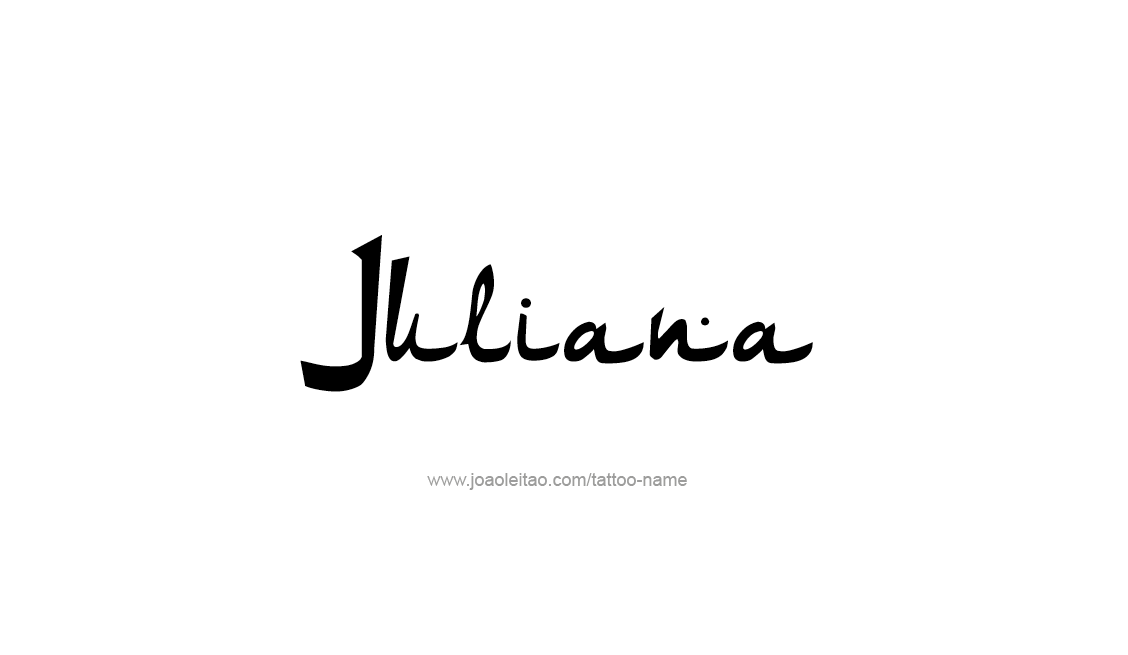 Tattoo Design Name Juliana   