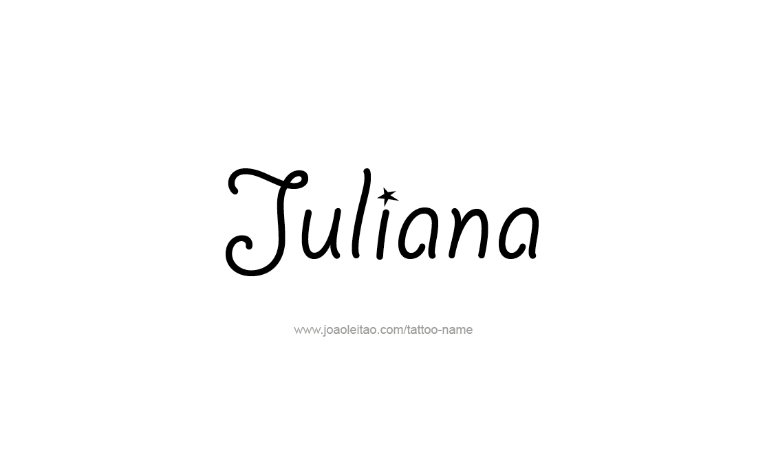 Tattoo Design Name Juliana   