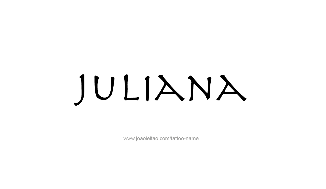 Tattoo Design Name Juliana   