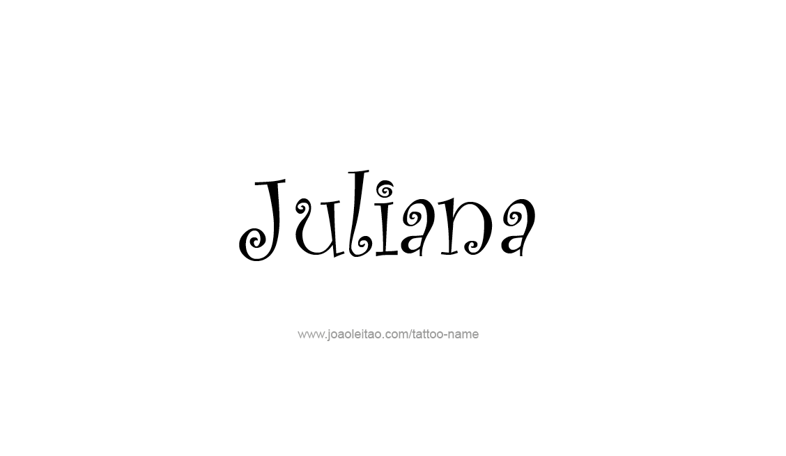 Tattoo Design Name Juliana   