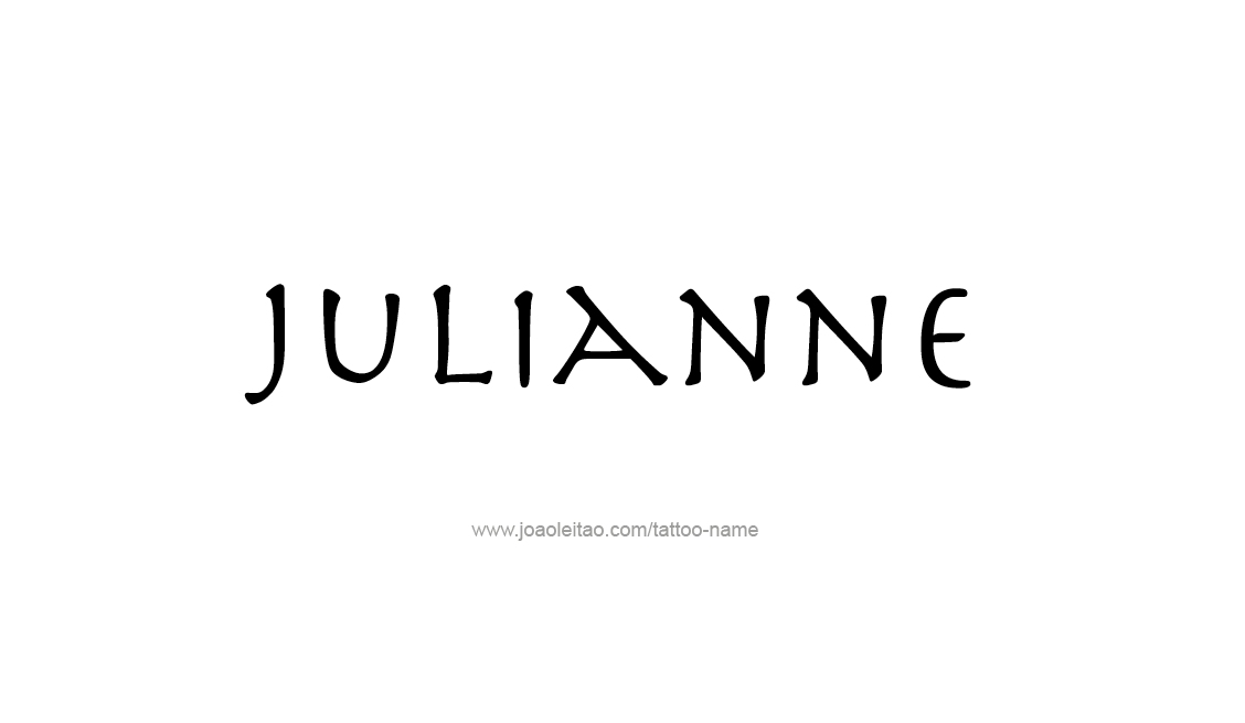 Tattoo Design Name Julianne   