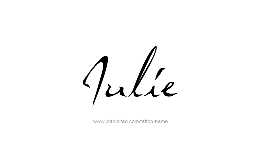 Tattoo Design Name Julie   