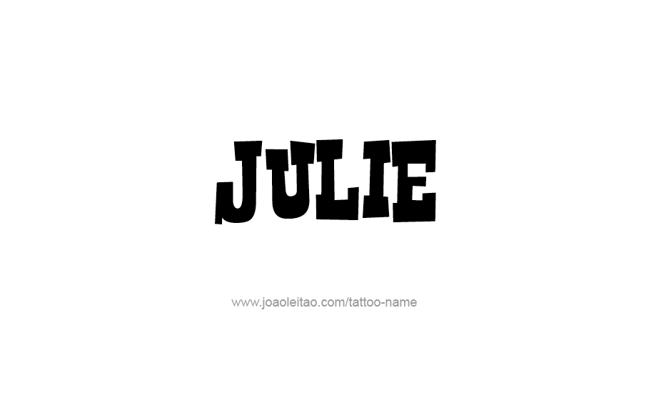 Tattoo Design Name Julie   