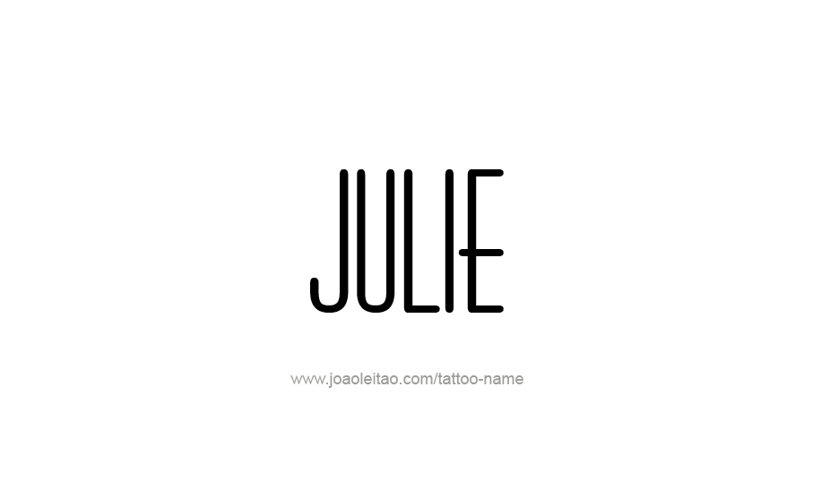 Tattoo Design Name Julie   