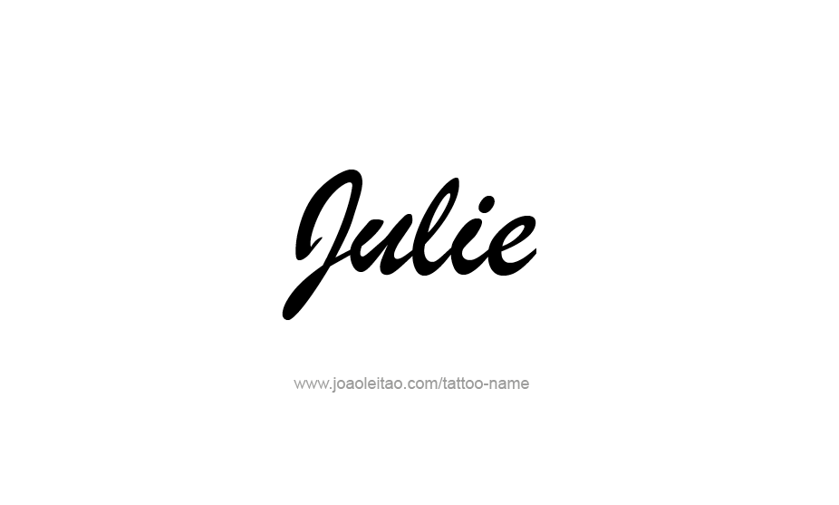 Tattoo Design Name Julie   