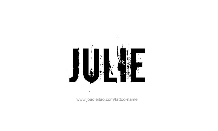 Tattoo Design Name Julie   