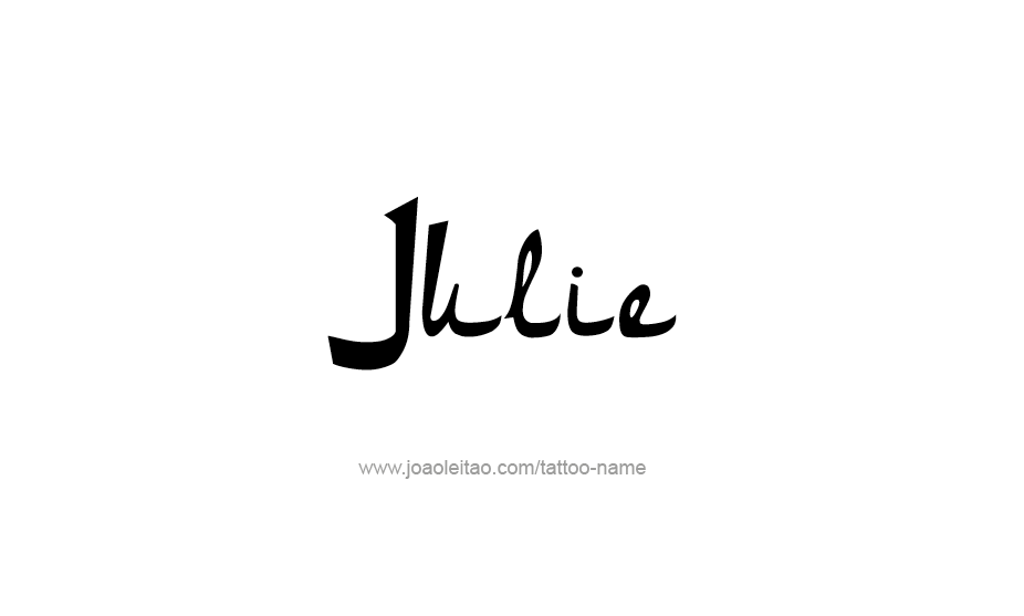 Tattoo Design Name Julie   